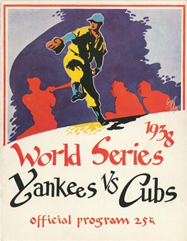 1938 World Series Program - Cubs vs. Yankees - Yankee Stadium 